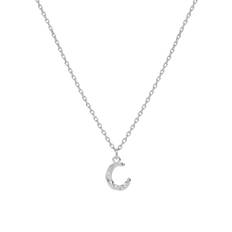 Alphabet Necklace C - Silver Sterling 925 (40-42.5-45 cm)