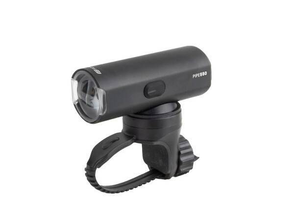 FORCE Pipe framlampa USB uppladdningsbar 550 lumen