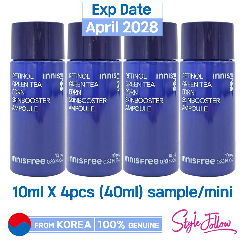 4st/40ml_[INNISFREE] Retinol Grönt Te PDRN Skinbooster Ampull 10ml (Prov) 10ml X 4pcs (40ml) sample