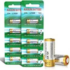 23 A 12 V alkaliska batterier A23S MN21/23 L1028 A23 12 V batteri 10 stycken 【3 års garanti】