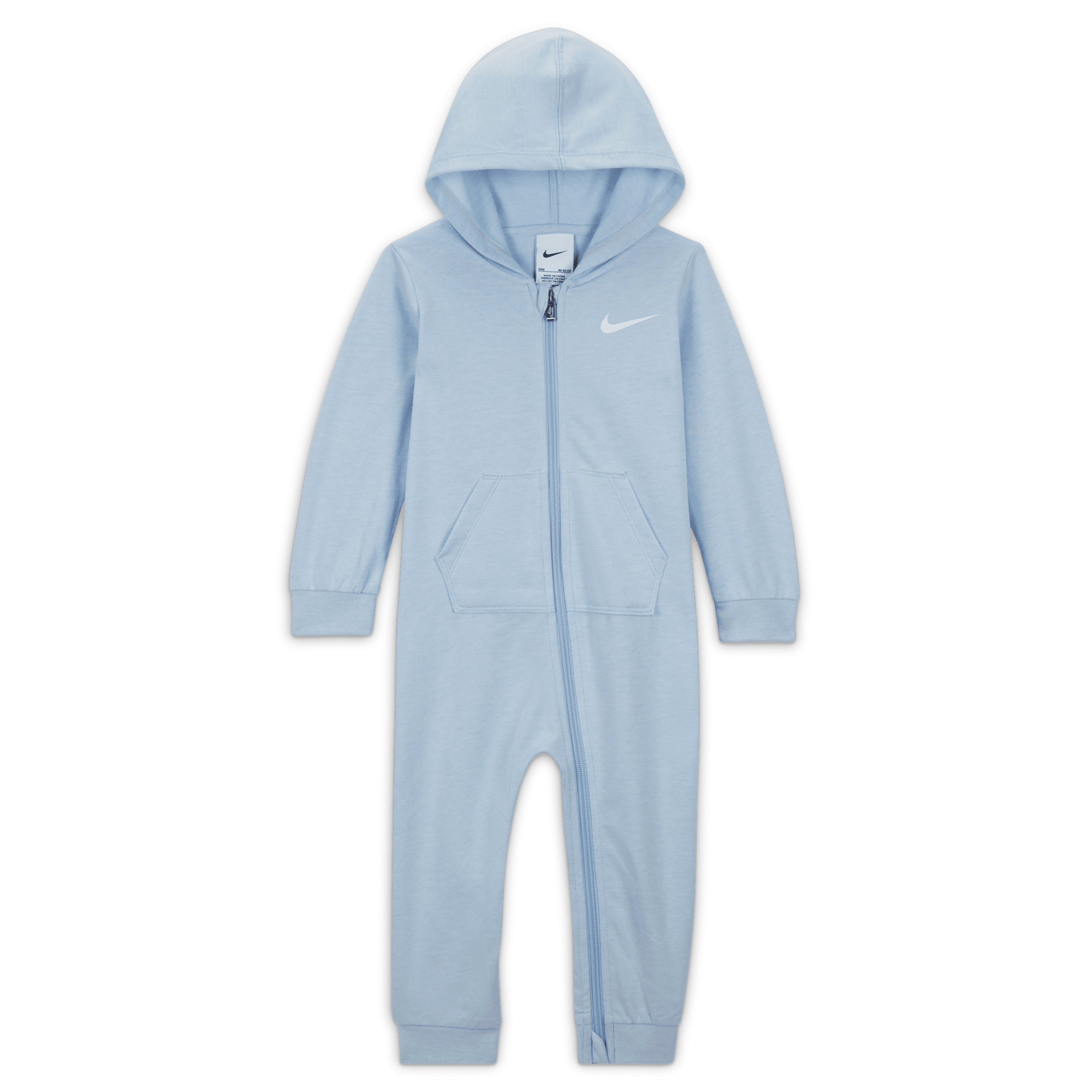 Nike Baby Essentials-heldragt med hætte til babyer (12-24 mdr.) - blå