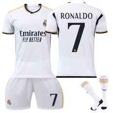 23/24 Real Madrid Børne- og Voksen Fodboldtrøje Sportswear Sæt med Strømper No.7 RONALDO 28