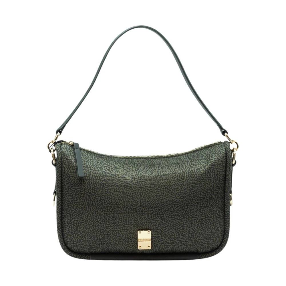 Borbonese Cahier Hobo Taske - Tasker - Dame - Grøn - ONE SIZE - Uld