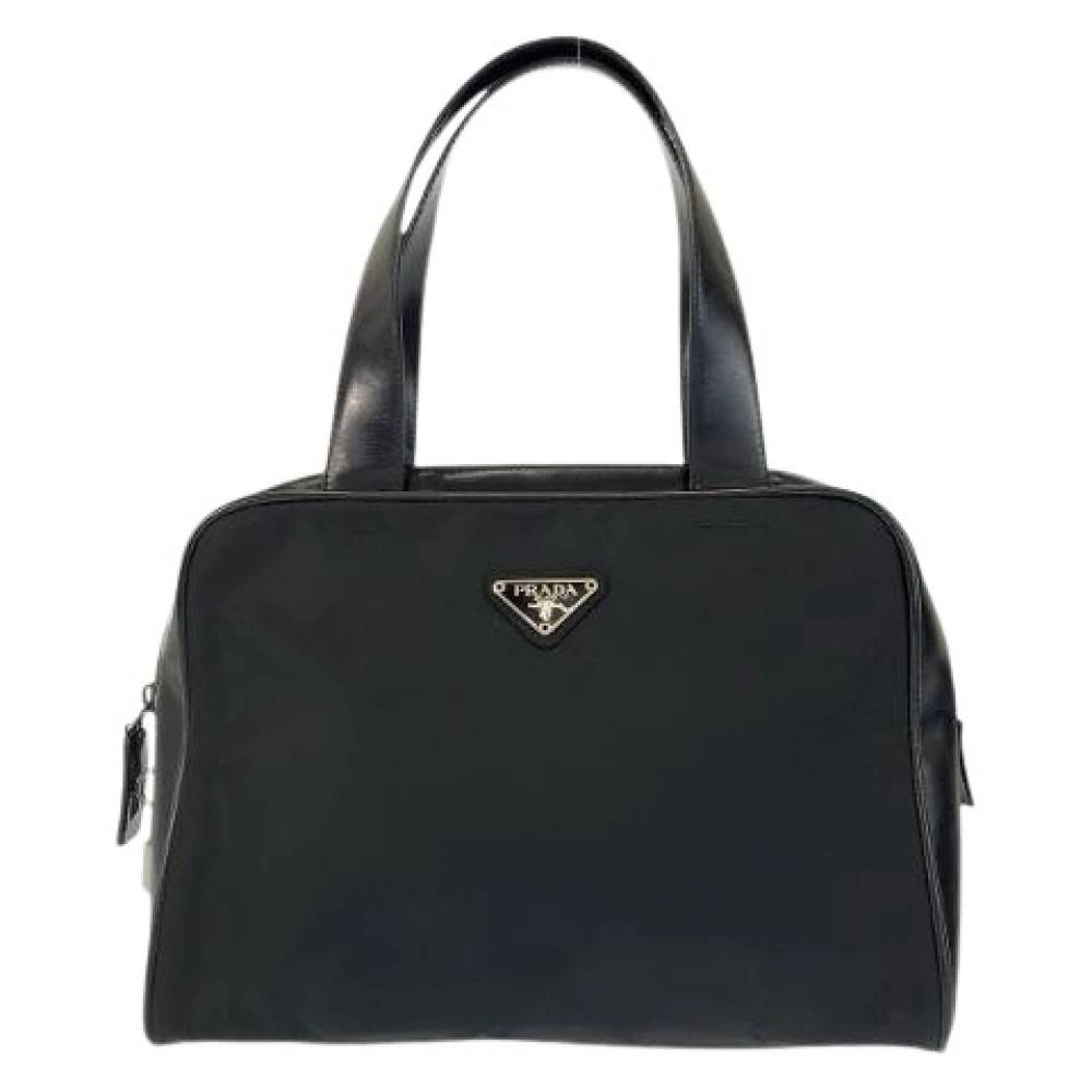 Prada Vintage Pre-owned Tessuto Nylon Håndtaske - Vintage - Dame - Sort - ONE SIZE - Nylon