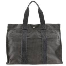Hermès Vintage, Pre-owned, unisex, Grå, ONE SIZE, Tyl, Pre-owned canvas håndtasker