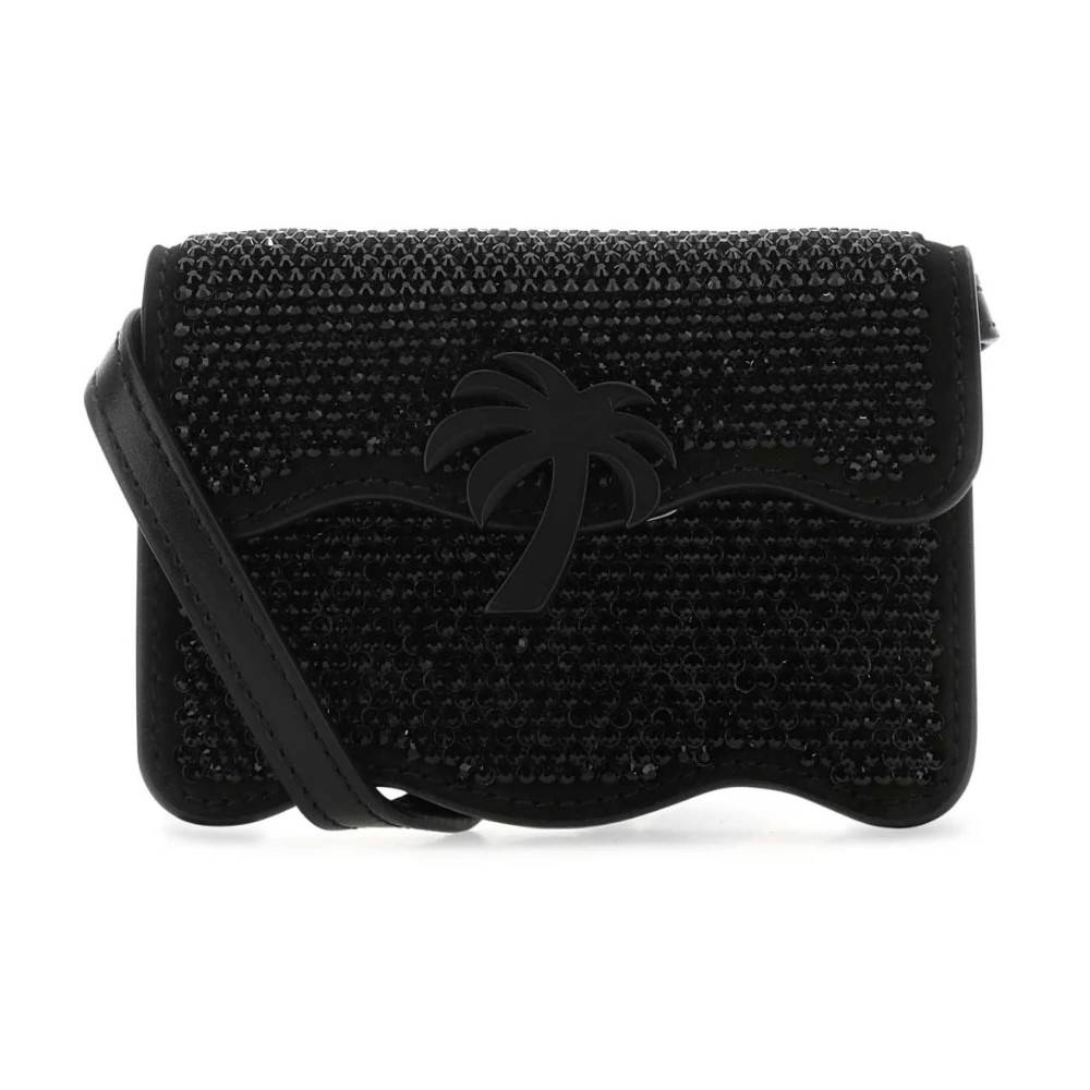 Palm Angels Palm Beach Skuldertaske - Tasker - Dame - Sort - ONE SIZE - Uld