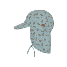Melton Solhat Med Print UV 50+,Blue Surf - Sommerhat - Legekammeraten.dk