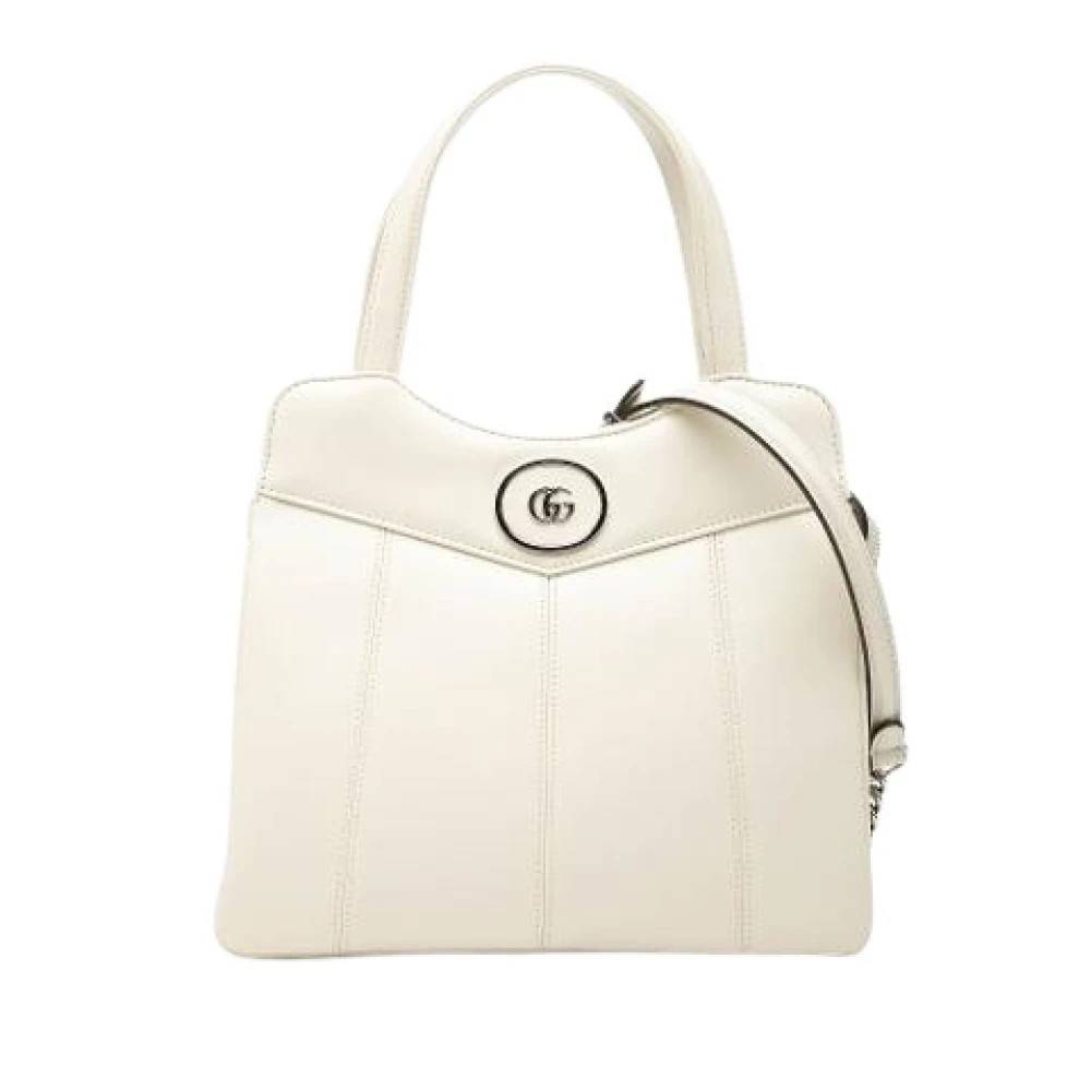 Gucci Vintage Pre-owned Petite GG Tote - Vintage - Dame - Beige - ONE SIZE - Læder