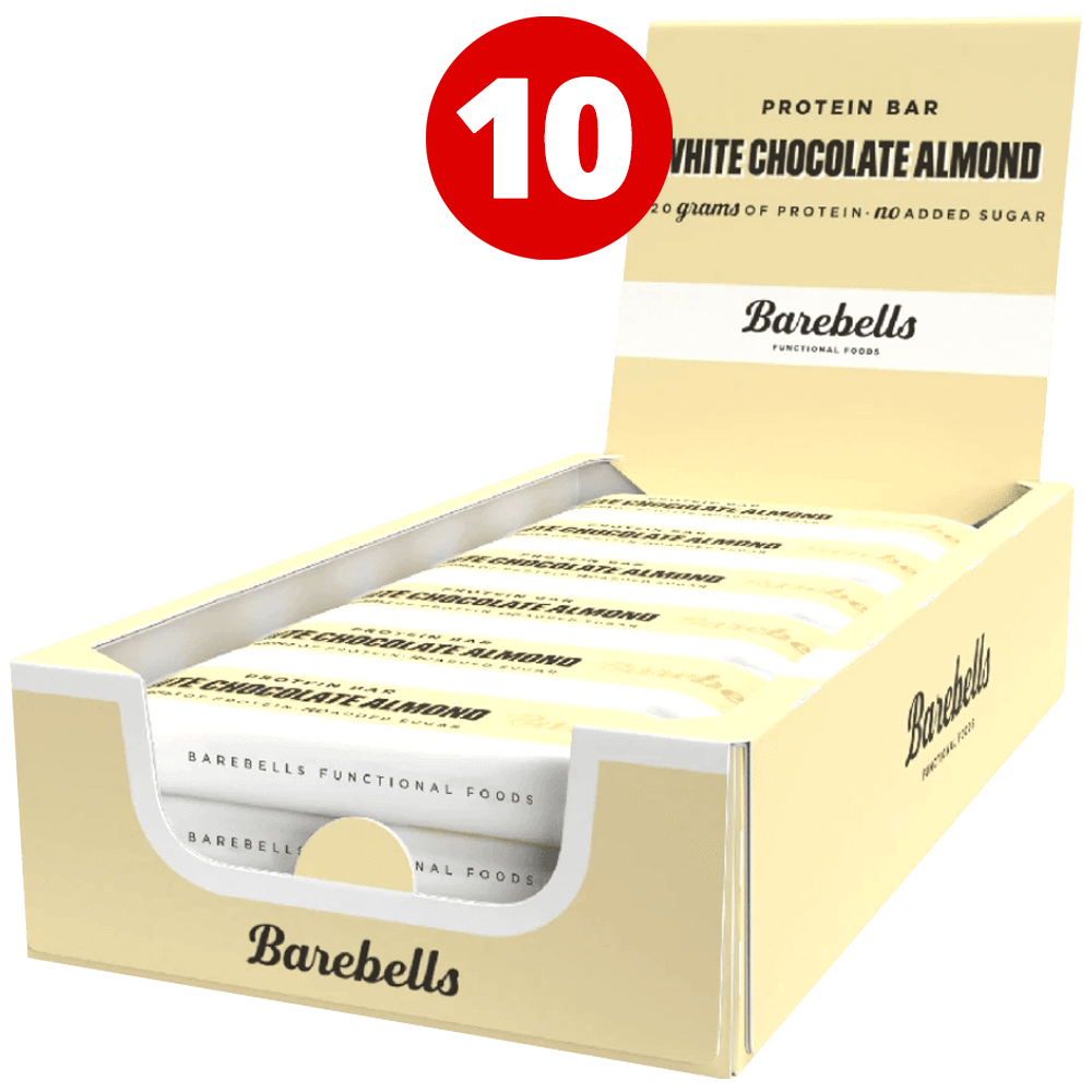 Barebells Protein Bar White Chocolate Almond - 10x55g. - Proteinbar.