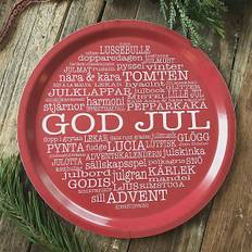 Rund Bricka God Jul-ord