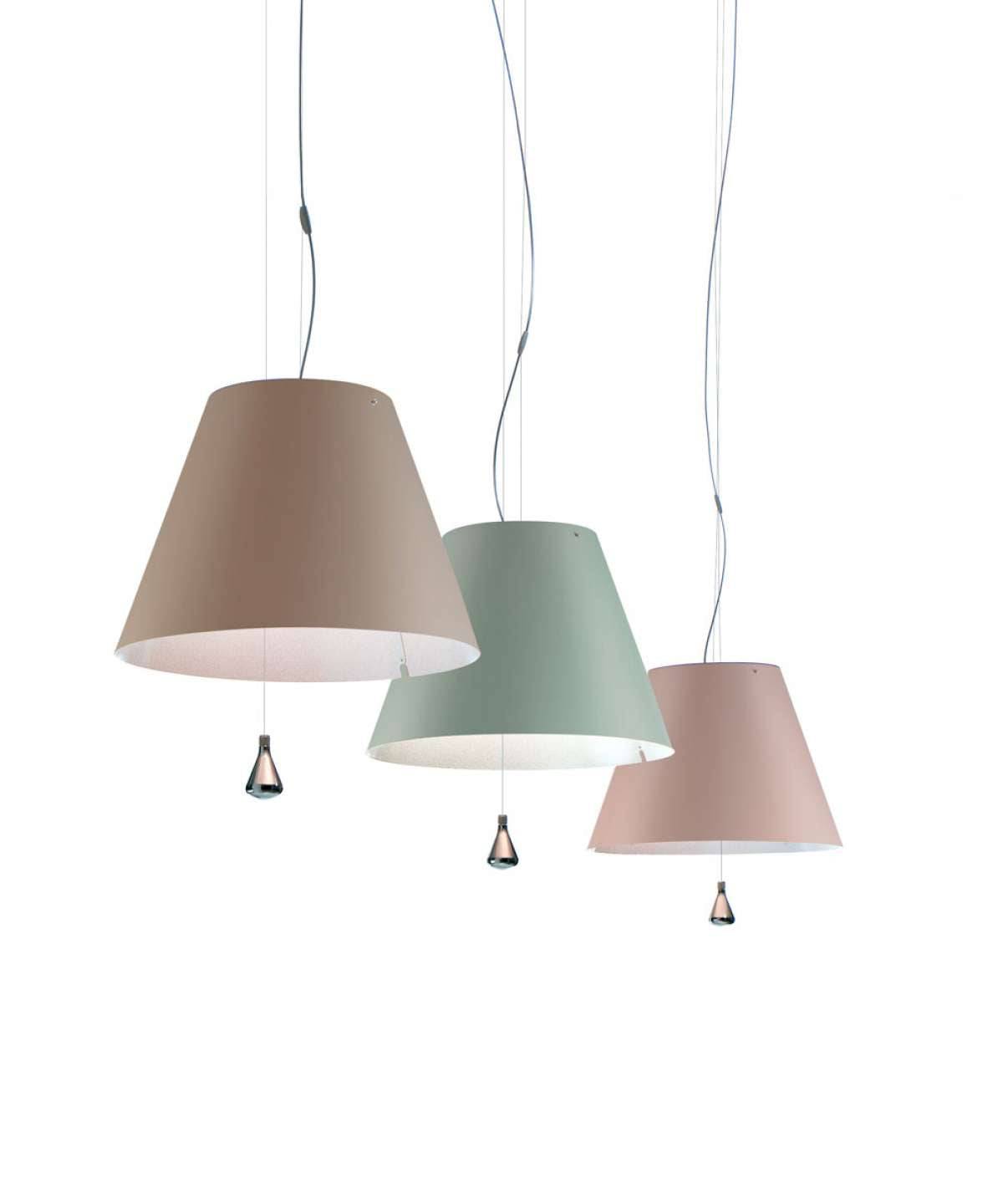Costanza pendel D13E sas med hejs Luceplan - petroleum blue
