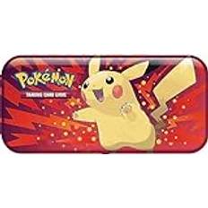 Friki Monkey Pokémon metallfodral Pikachu [officiell tom Pokémon TCG-dose], tillbaka till skolutgåvan av Pokémon Pikachu, metallfodral Pikachu, Pokémon-fodral Bullet:, röd, Pennfodral