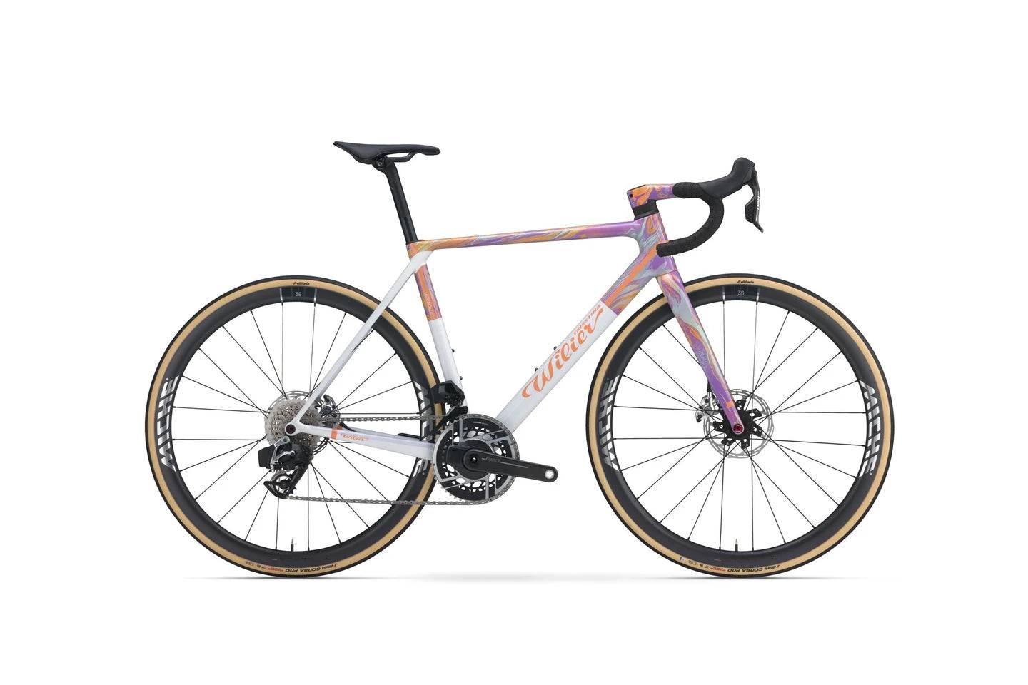 Wilier Verticale SLR 2027 - Shimano Dura-Ace Di2 2x12sp Power Meter - Miche Kleos RD 36 - 064 / L / Coral Bloom