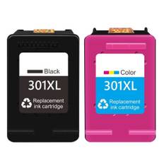 Rabat HP 301 XL Sort + Farve blækpatron 38ml kompatibel