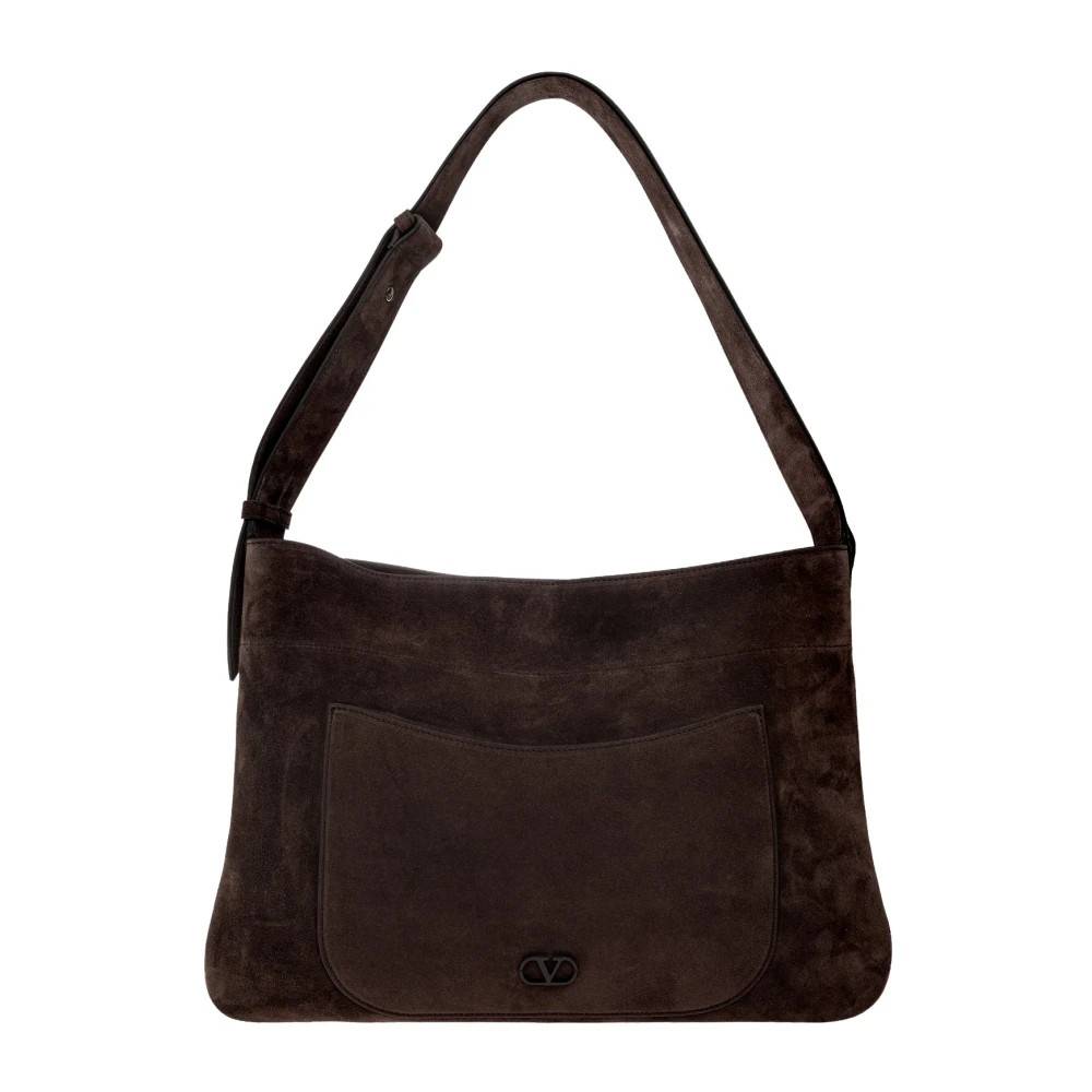 Valentino Garavani - Mocka Bag Med Logotyp Väskor - Herr - ONE Size - Mocka