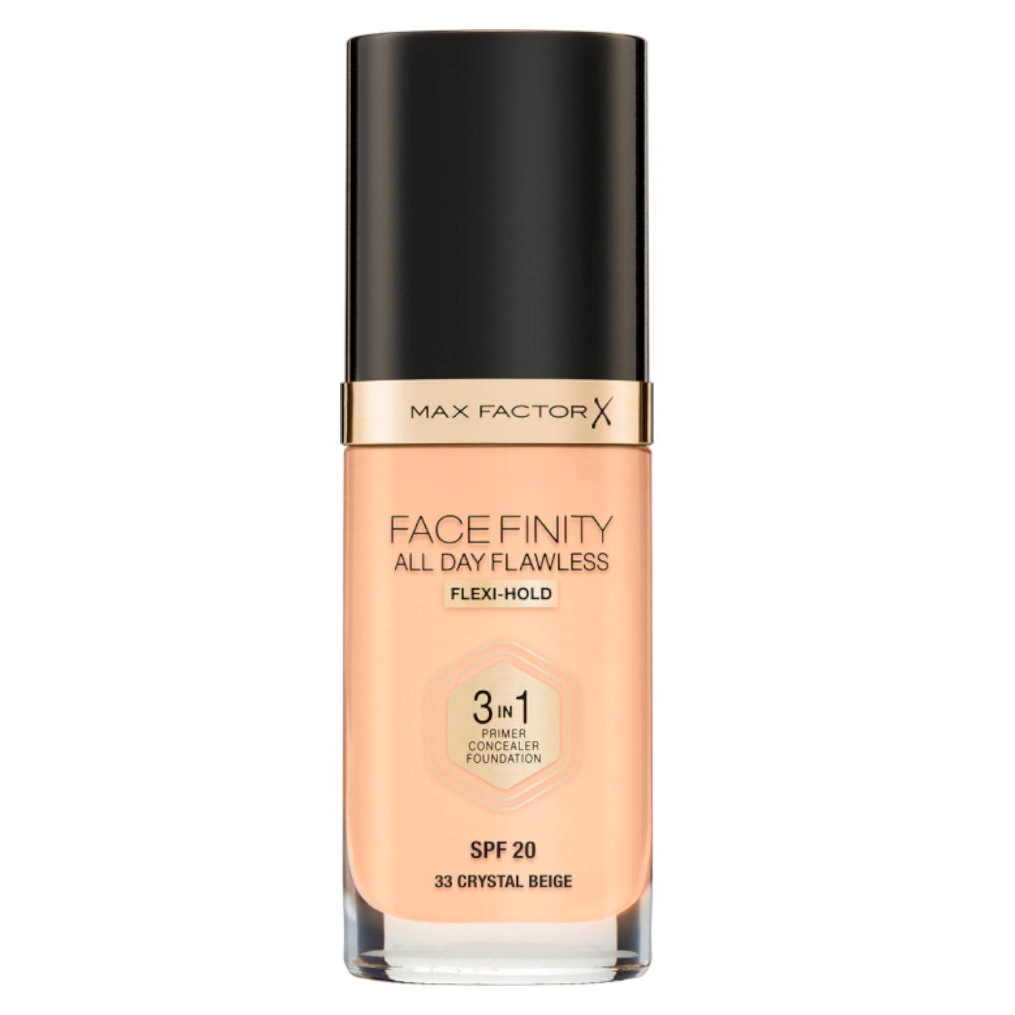 Max Factor Facefinity All Day Flawless 33 Crystal Beige SPF 20 30 ml — Fondotinta