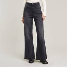 Deck Ultra High Wide Leg Jeans - Grey - Women