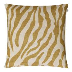 Zebra Linen Cushion Cover 50x50 - Spicy Yellow