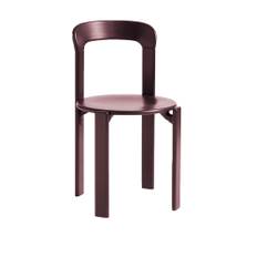 HAY - Rey Chair REY22, Grape red water-based lacquered beech - Spisebordsstole - Bruno Rey - RØD - Træ