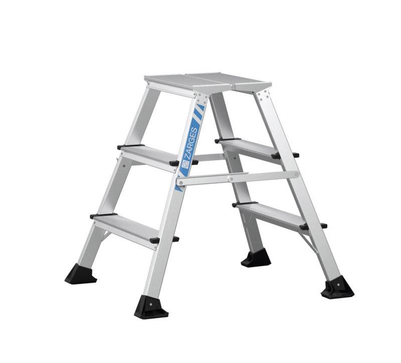 Arbejdsbuk - 2 x 3 trin - platform 400 x 300 mm - Zarges XLstep P