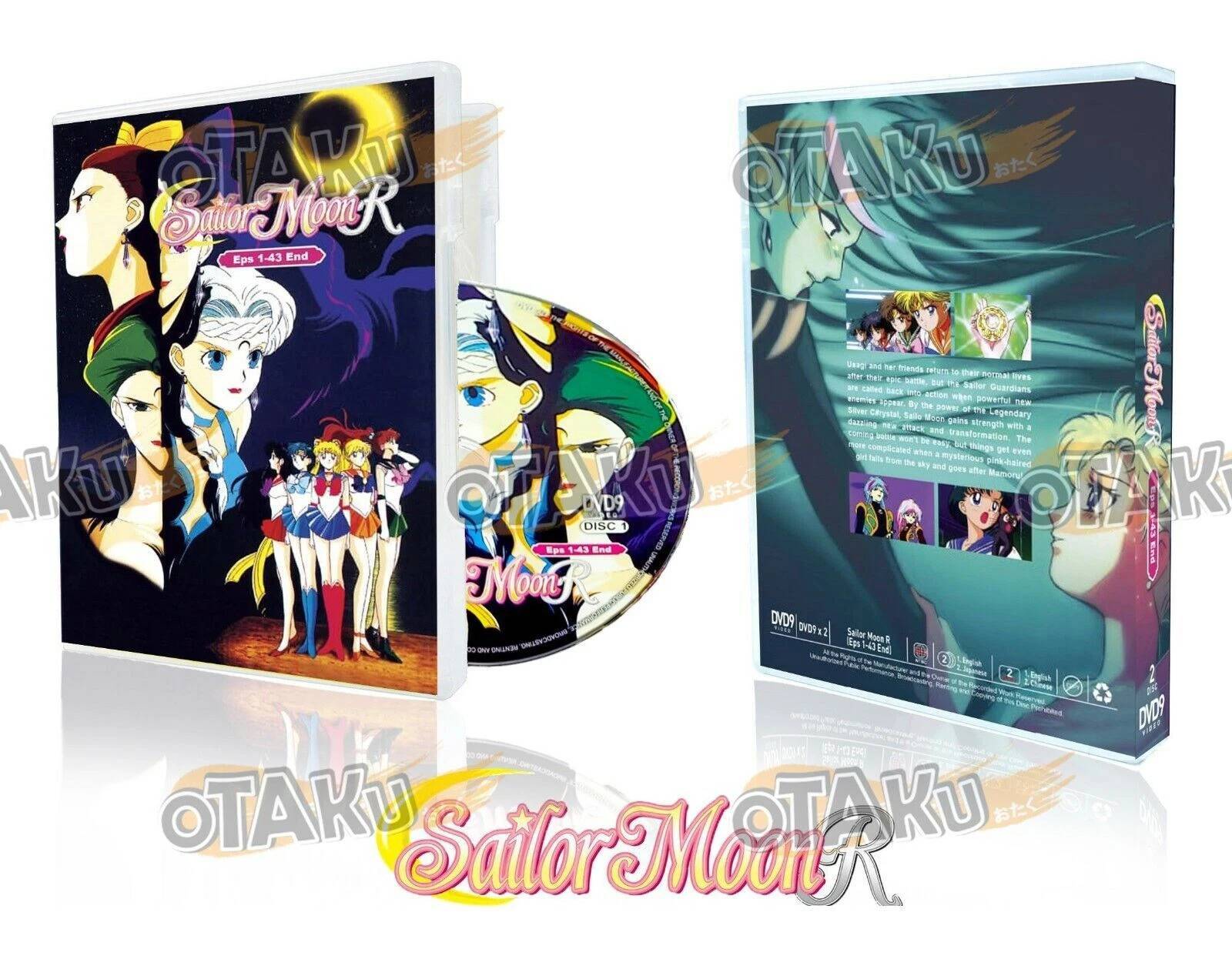 Sailor Moon R (Sæson 2) - Anime TV-serie DVD (1-43 afsnit) ENG DUB