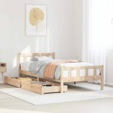 vidaXL sengeramme uden madras 90x190 cm massivt fyrretræ