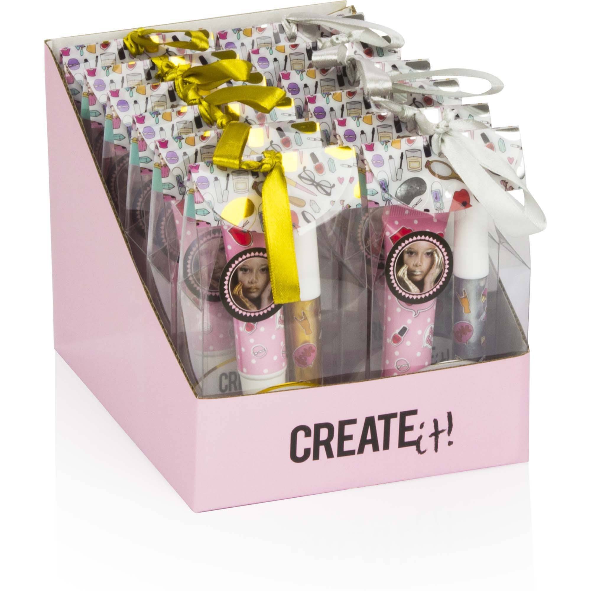 Create it, Lip gloss og body glitter..