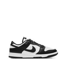 Nike - Dunk Retro Black/White - Panda låga sneakers - unisex - läder/gummi/Tyg - 8 - Svart