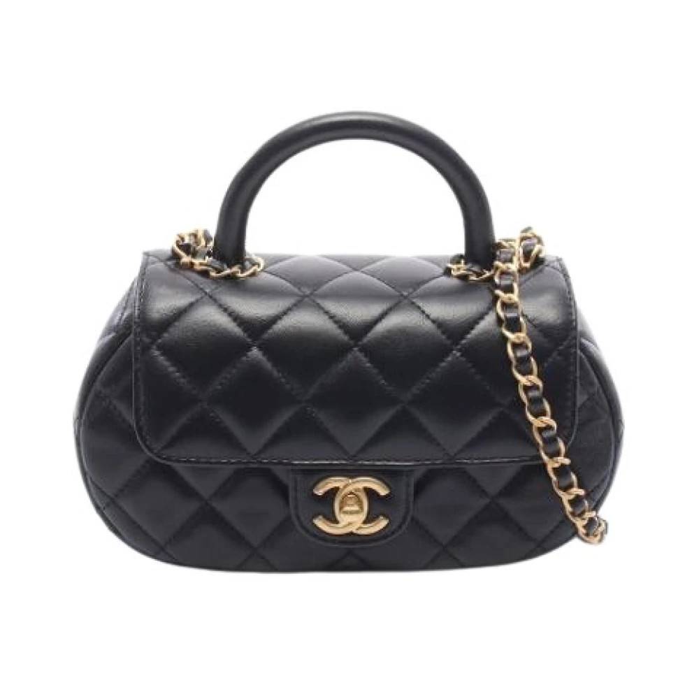 Chanel Vintage Pre-owned Vintage Skuldertaske - Vintage - Dame - Sort - ONE SIZE - Uld