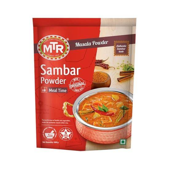 MTR Sambar Pulver | Traditionella Masalas | Autentiskt Recept | 200g beige