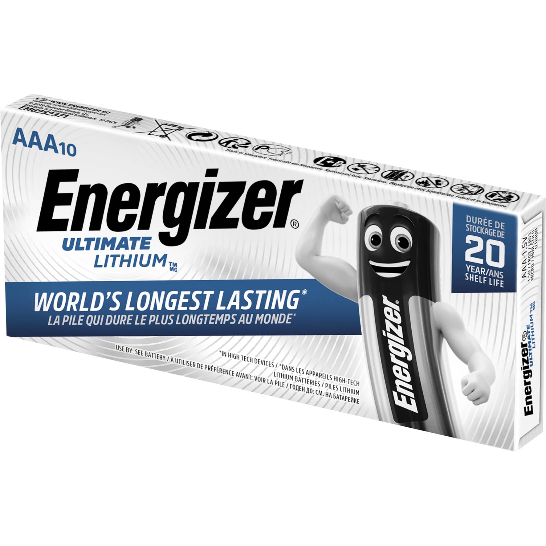 Batteri Lithium AAA FR03 10p