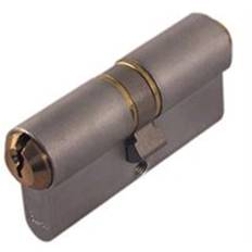 ASSA ABLOY profilcylinder, dobbelt, matforkromet messing Euro 1620, B mål 40,5 mm