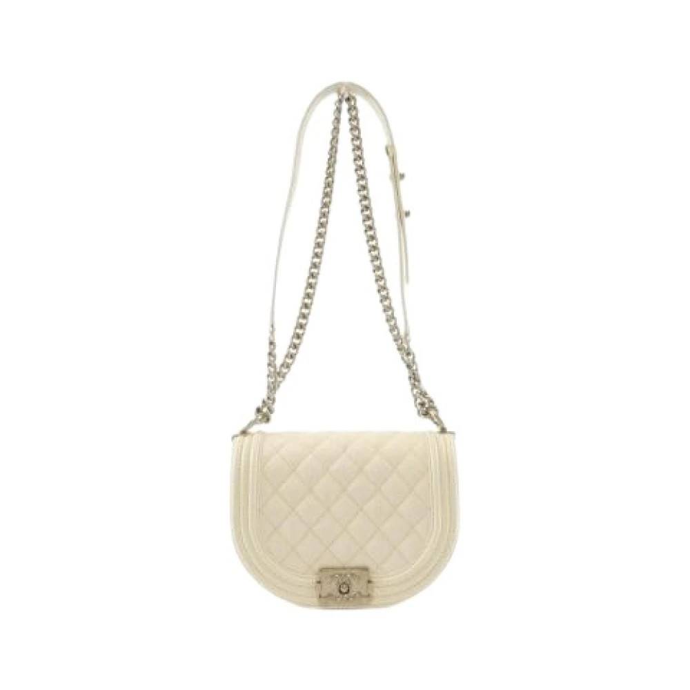 Chanel Vintage - Pre-owned Boy Grained Calfskin Shoulder Bag Vintage - Dam - ONE Size - Läder