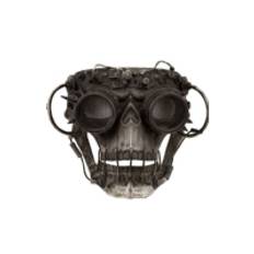 Steampunk dödskallemask