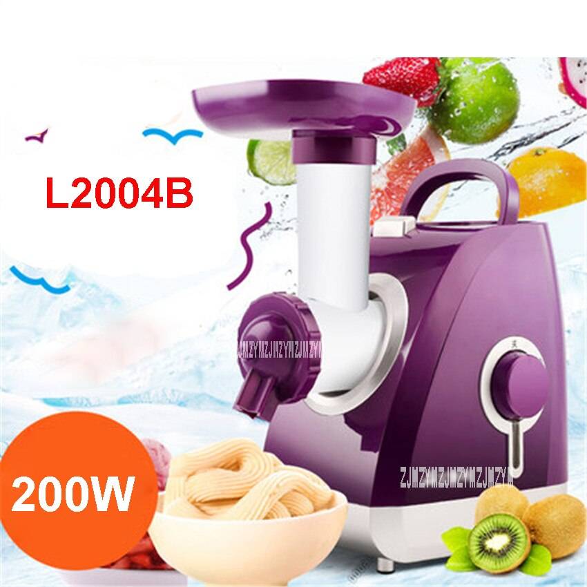 L2004b 220v/50 hz mjukglassmaskin 200w glassmaskin rostfritt stål liten maskin matkvalitet pp material - Grön