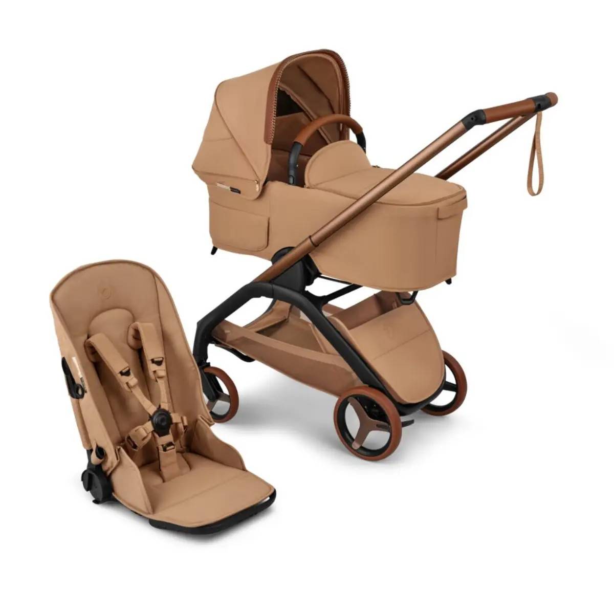 Bugaboo x StellaMcCartney Dragonfly plus Barnvagn tobacco brown - Brun