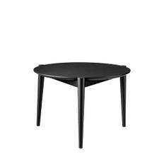 FDB Møbler / Furniture - D102 Søs Sofabord af Stine Weigelt - Kaffebord - Eg / Sort / Mellem - H: 43 x B: 70 x D: 70 cm