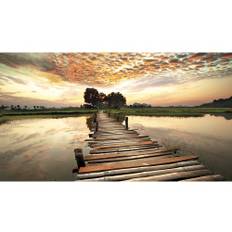 Canvastavla Wooden Bright 180x100cm