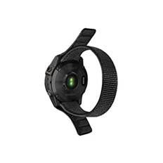 Niboow QuickFit 22 mm band kompatibelt med Garmin Fenix ​​​​7/Fenix ​​​​6 GPS/6 Pro GPS/6 Pro Solar/6 Sapphire GPS, ersättningsband i nylon för Garmin Fenix ​​​​5/Fenix ​​​​5 Plus/Approach S62- Svart