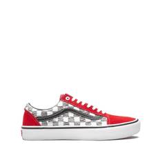 Vans - Old Skool Pro sneakers - unisex - mocka/polyester/gummi - 8.5 - Röd