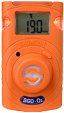Mobil O2 syre enkelgas Crowcon Clip gasdetektor