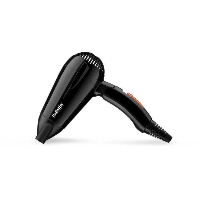Hårfön - BaByliss - 5344E Travel Dry 2000 - Kompakt Lätt med vikbart handtag