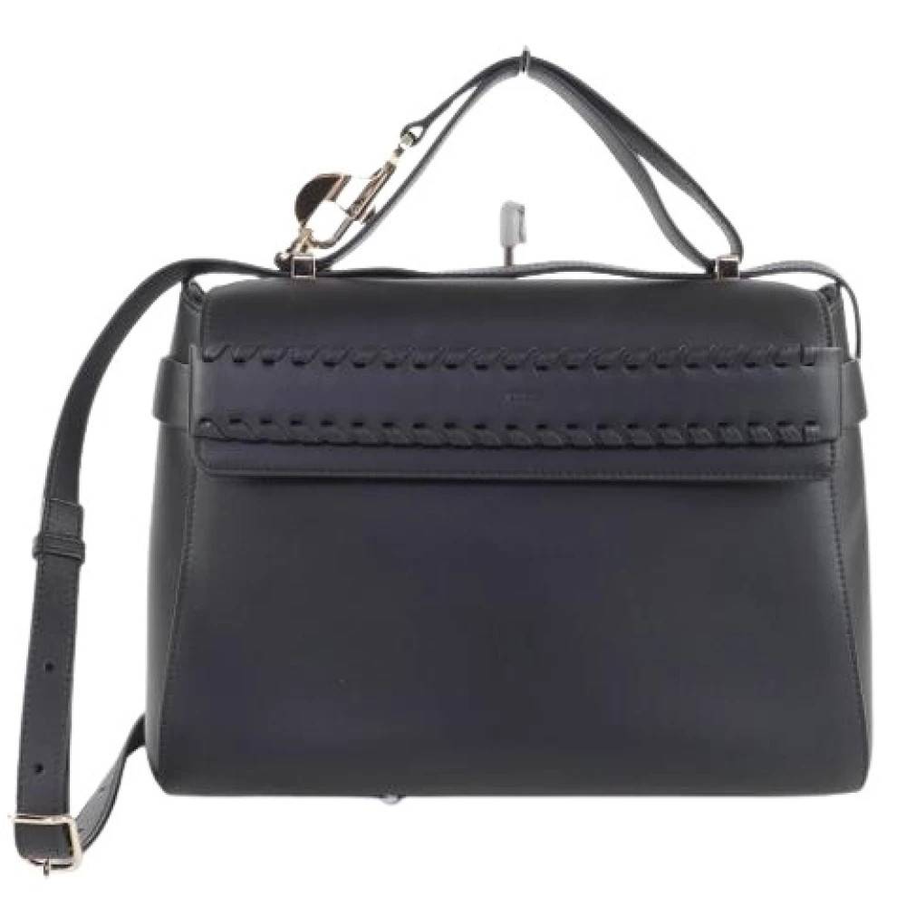 Chloé Pre-owned Pre-owned Skuldertaske - Vintage - Dame - Sort - ONE SIZE - Uld