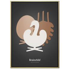 Brainchild – Lærredsprint –Designikoner – Mørkegrå – Symfoni