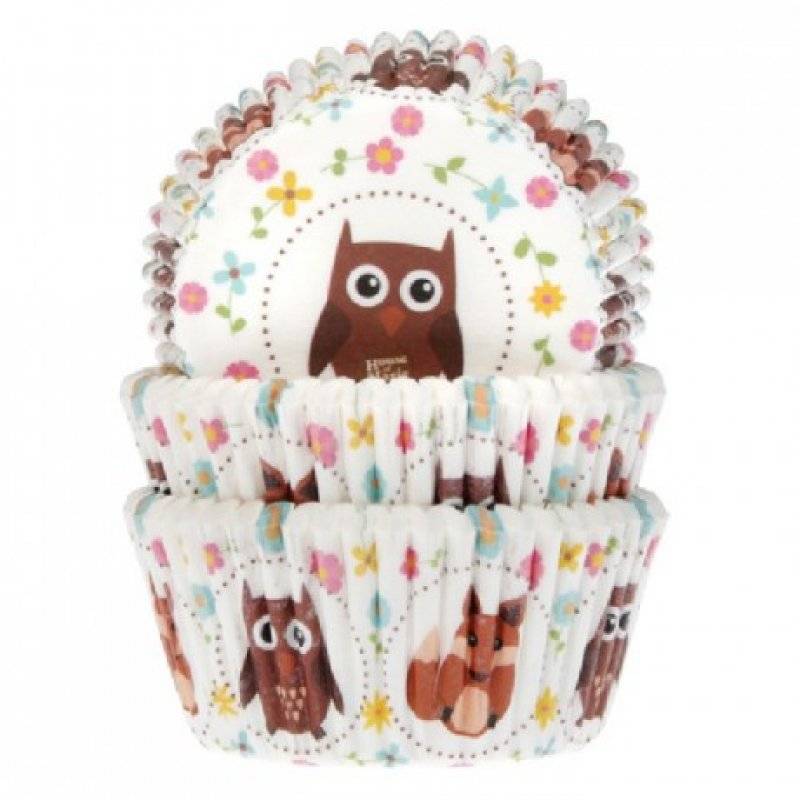 Muffinsformar ugglor 50-pack