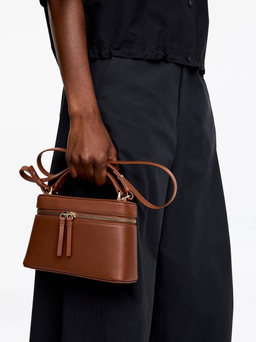 ARKET Leather Crossbody Bag -Brown, ONESIZE