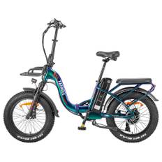FAFREES F20 Max Elcykel 20*4,0 Fat Inch Däck Vikbar E-cykel med löstagbart 22,5Ah litiumbatteri - Svart F20 Max grön
