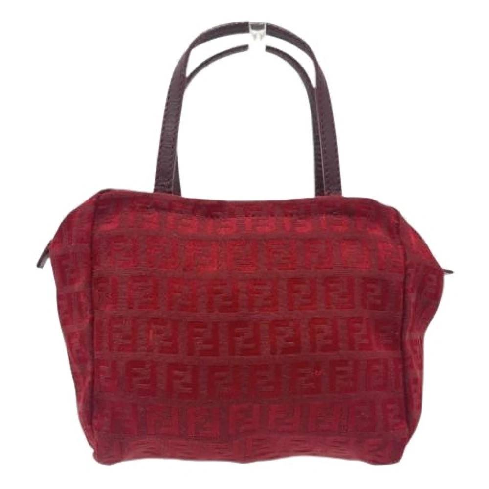 Fendi Vintage Pre-owned Canvas fendi-tasker - Vintage - Dame - Rød - ONE SIZE -