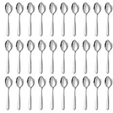 Teskedar, Funnydin 36 delar (5,9"/15 cm), kaffeskedar/kakskedar/dessertskedar, diskmaskinssäkra, teskedar för restaurang