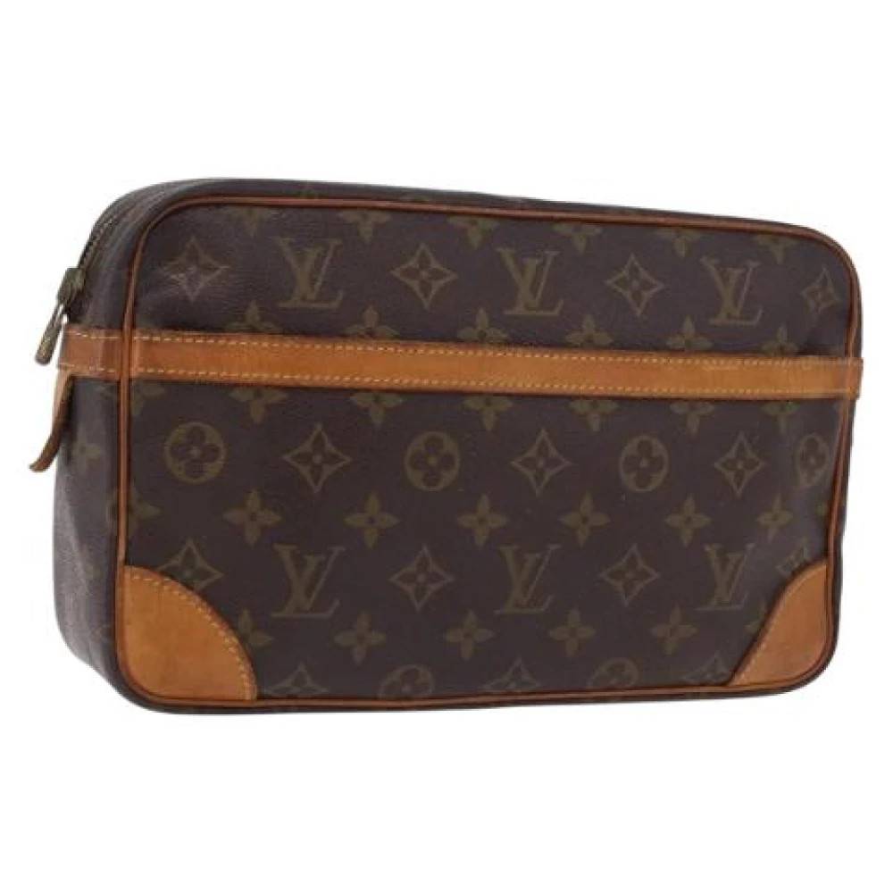 Louis Vuitton Vintage Pre-owned Vintage Clutch Taske - Vintage - Dame - Brun - ONE SIZE - Læder